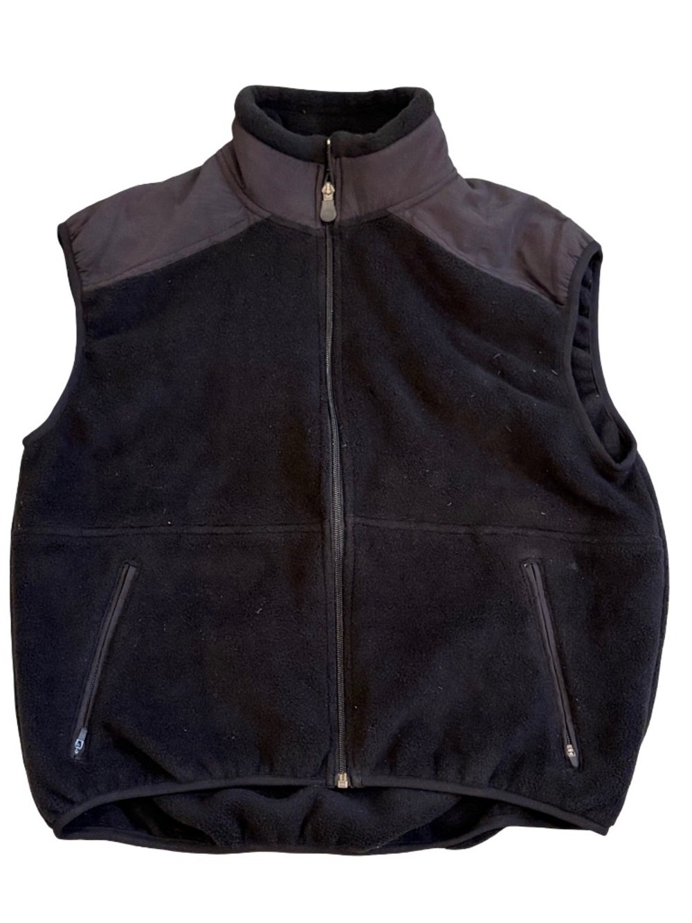 Timberland Weathergear Black Full Zip Vest Outdoor Hiking - Mens SMALL